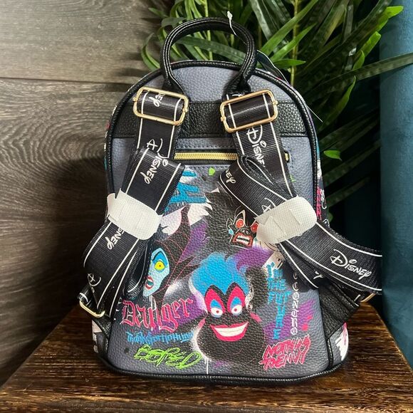 WondaPop Disney Villains Pop Art Mini Backpack in Black. Limited Edition. NWT! - Picture 10 of 16